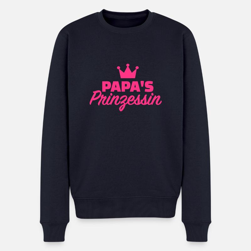 Prinzessin - Männer Premium Bio Pullover - Navy
