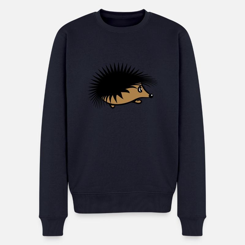 Igel Natur süss - Männer Premium Bio Pullover - Navy