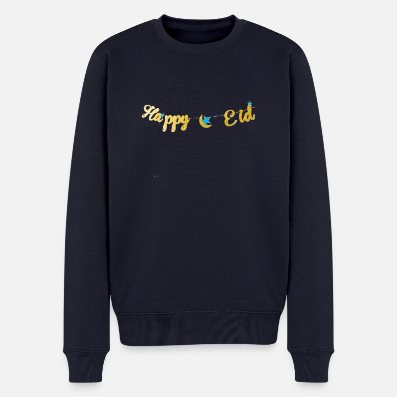 Happy Eid - Pull Premium bio Homme - bleu marine
