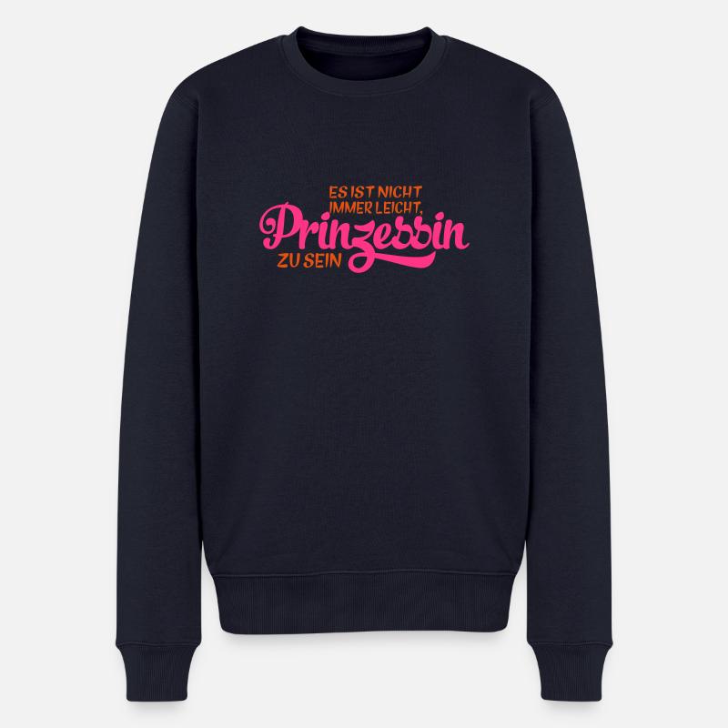 Prinzessin - Männer Premium Bio Pullover - Navy