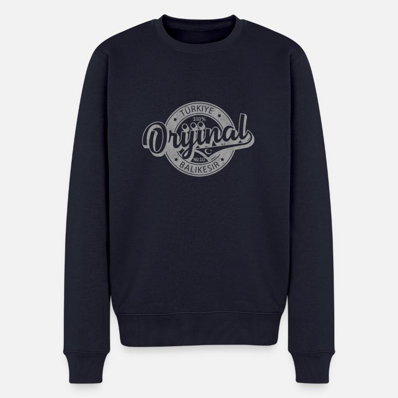 Balıkesir - Männer Premium Bio Pullover - Navy