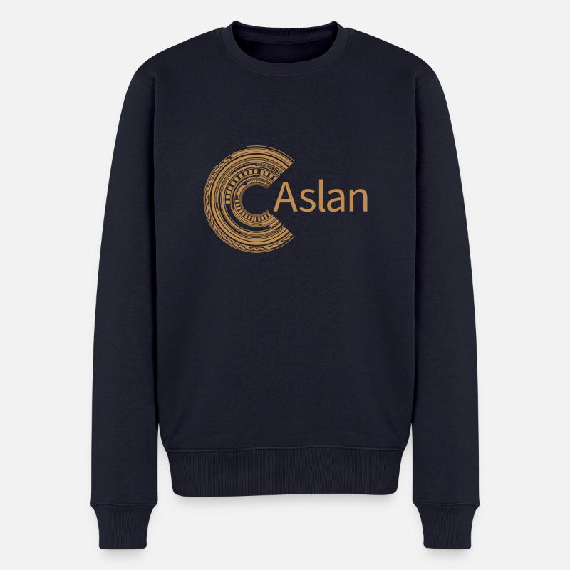 Für Aslan - Männer Premium Bio Pullover - Navy