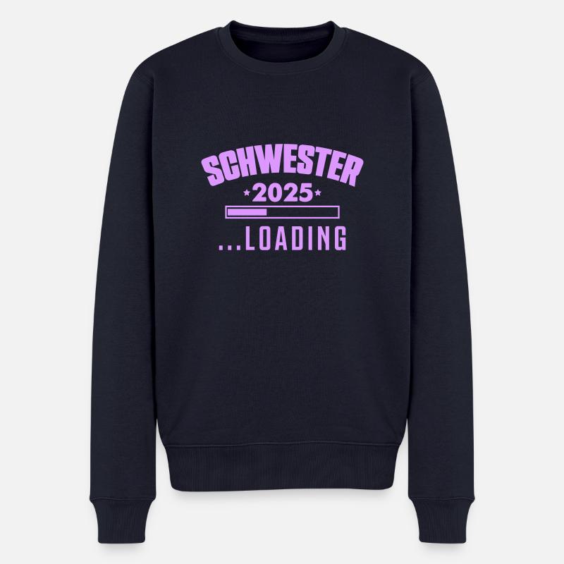 schwester 2025 - Männer Premium Bio Pullover - Navy