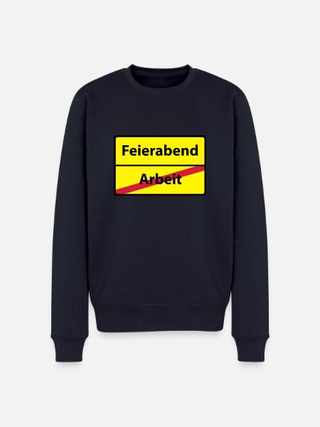 Arbeit Feierabend - Männer Premium Bio Pullover - Navy