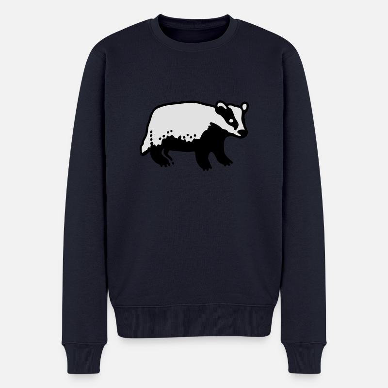 Dachs - Männer Premium Bio Pullover - Navy