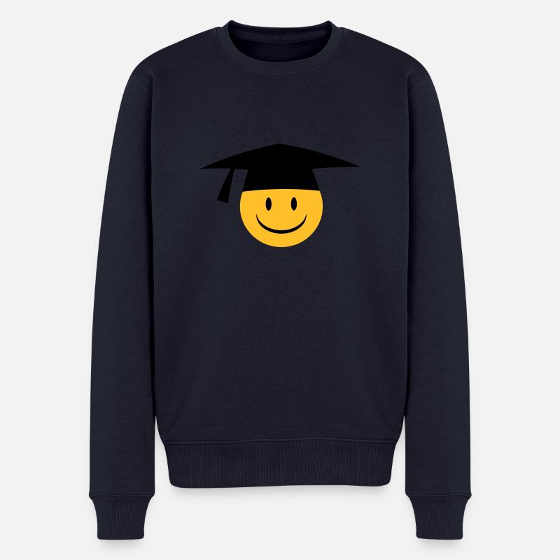 bonnet doctoral - Pull Premium bio Homme - bleu marine