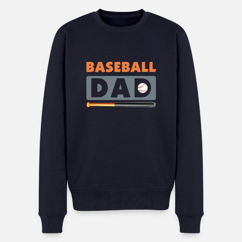 Papa de baseball - Pull Premium bio Homme - bleu marine