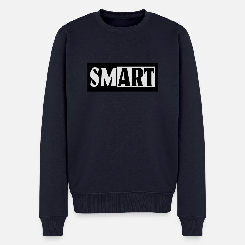 SM ART - Männer Premium Bio Pullover - Navy