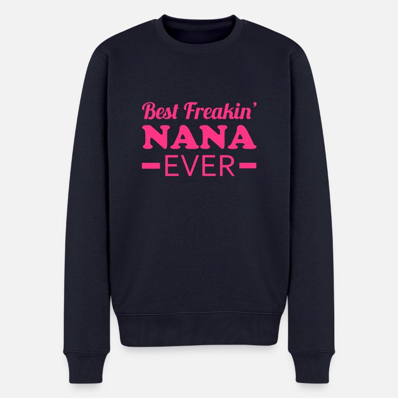 Nana - Männer Premium Bio Pullover - Navy