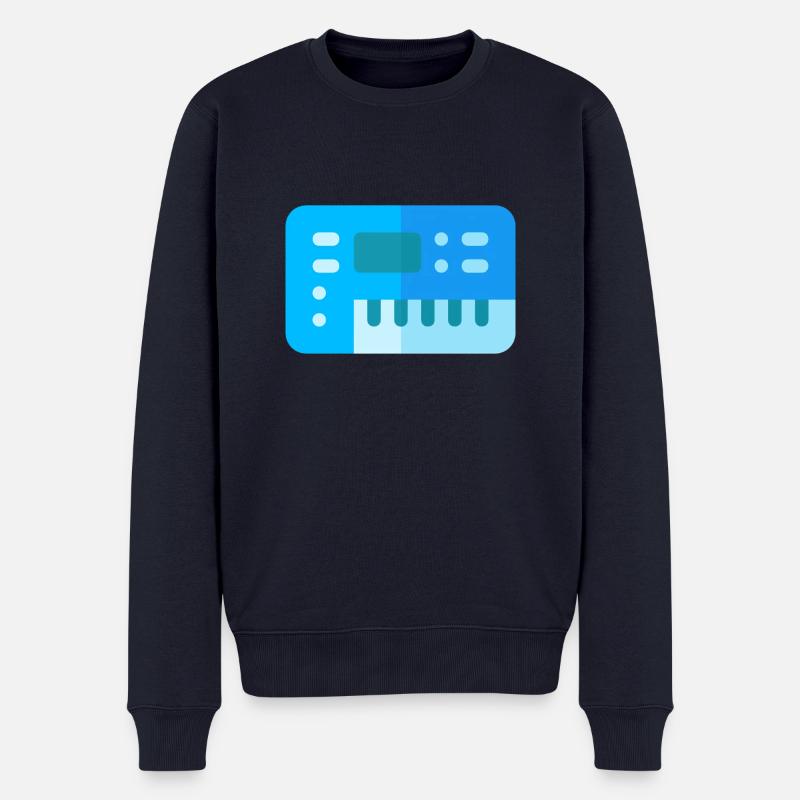 Synthesizer - Männer Premium Bio Pullover - Navy