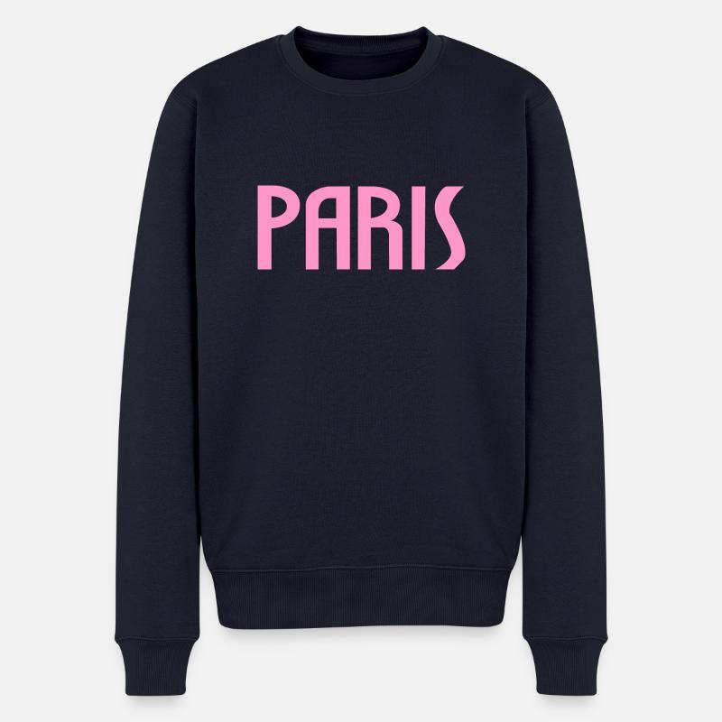 paris3111 - Pull Premium bio Homme - bleu marine