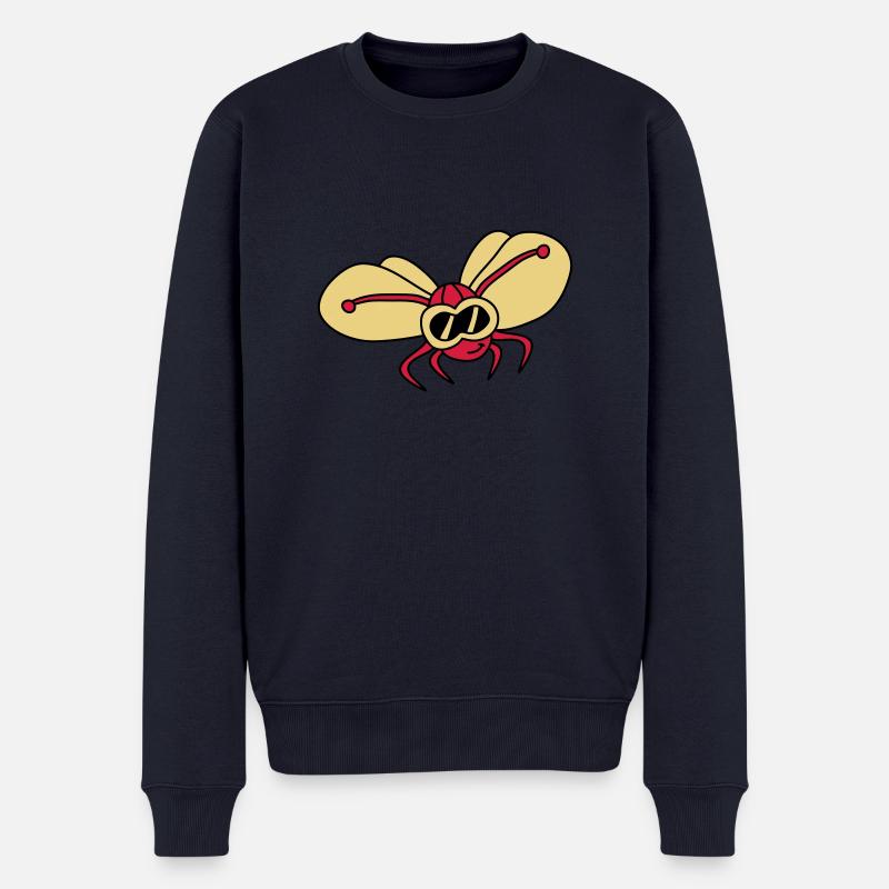 butterfly_pilot_3c - Pull Premium bio Homme - bleu marine