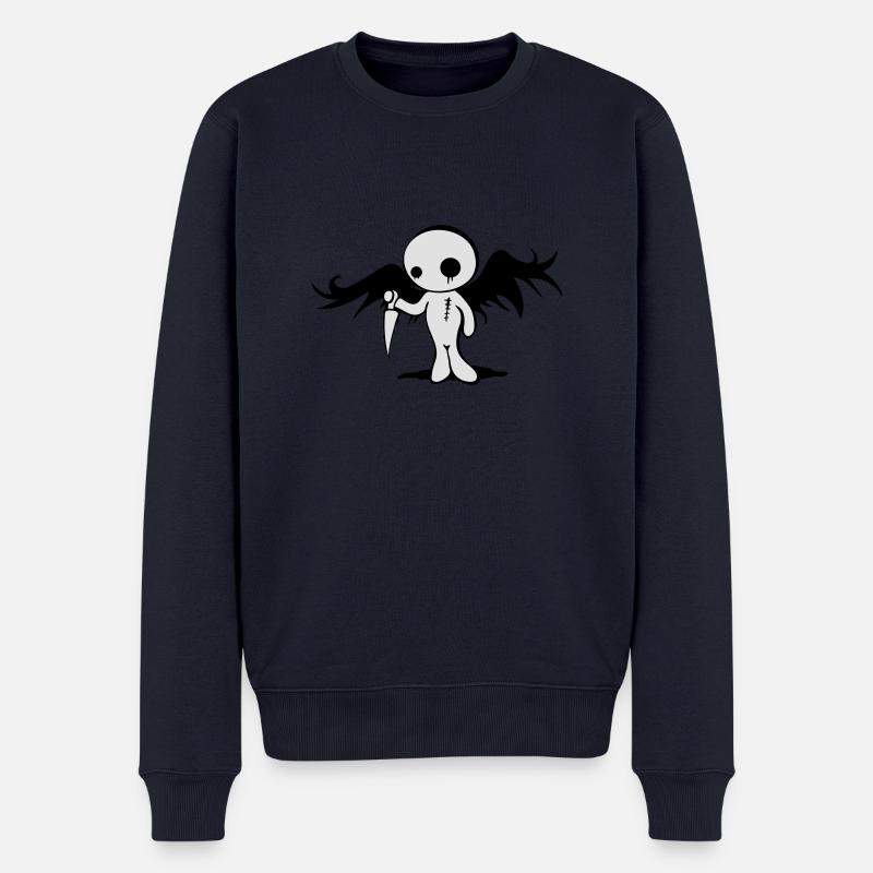 Emo - Männer Premium Bio Pullover - Navy