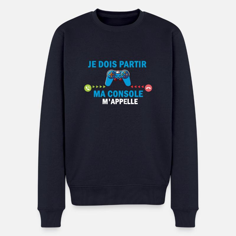 ma console m'appelle - Pull Premium bio Homme - bleu marine