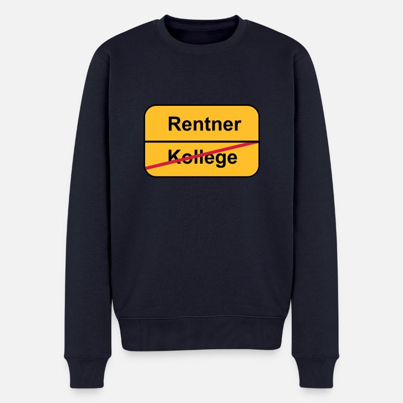 Pensionierung - Männer Premium Bio Pullover - Navy