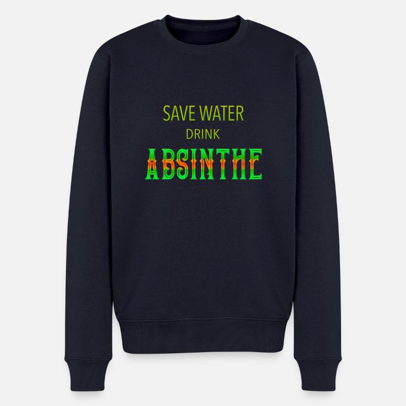ABSINTHE - Männer Premium Bio Pullover - Navy