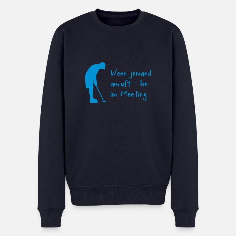 Golf - Männer Premium Bio Pullover - Navy