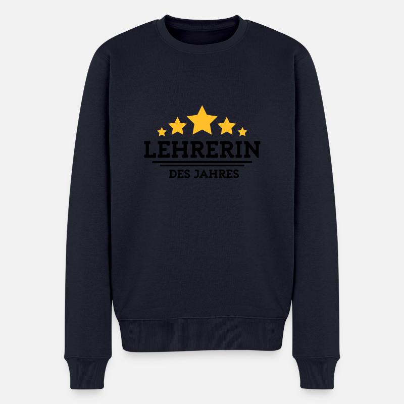 lehrerin des Jahres - Männer Premium Bio Pullover - Navy