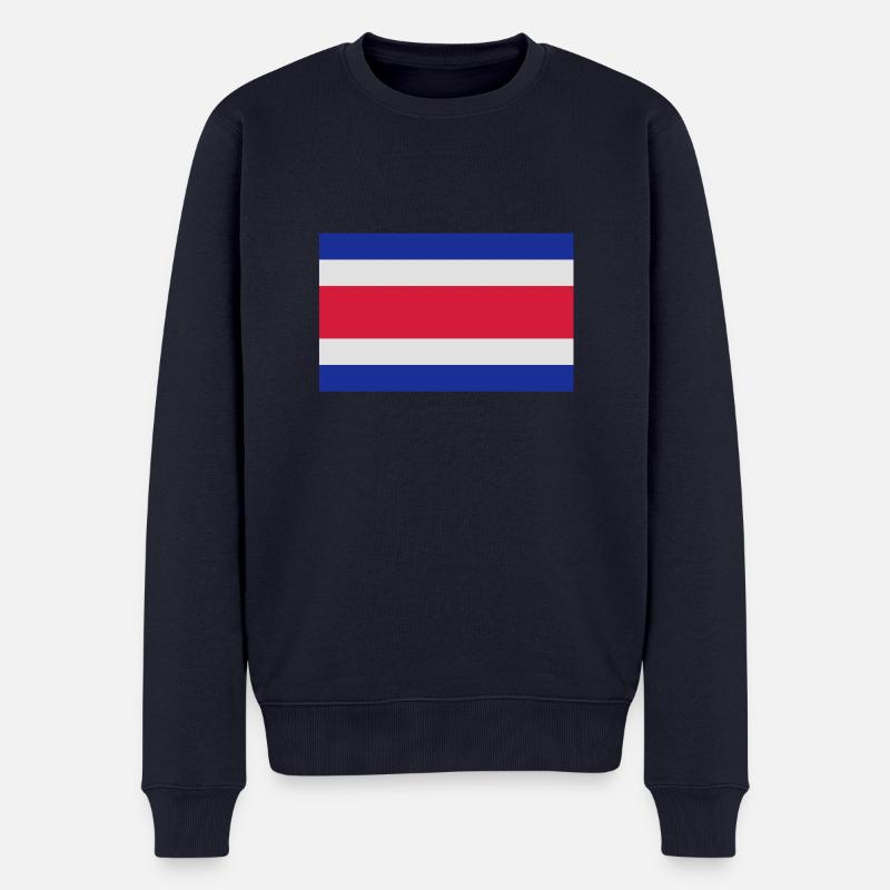 drapeau_costa_rica - Männer Premium Bio Pullover - Navy