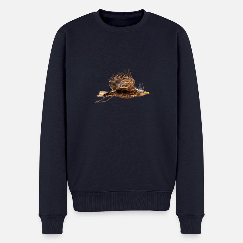 fractalius eagle 2 - Pull Premium bio Homme - bleu marine