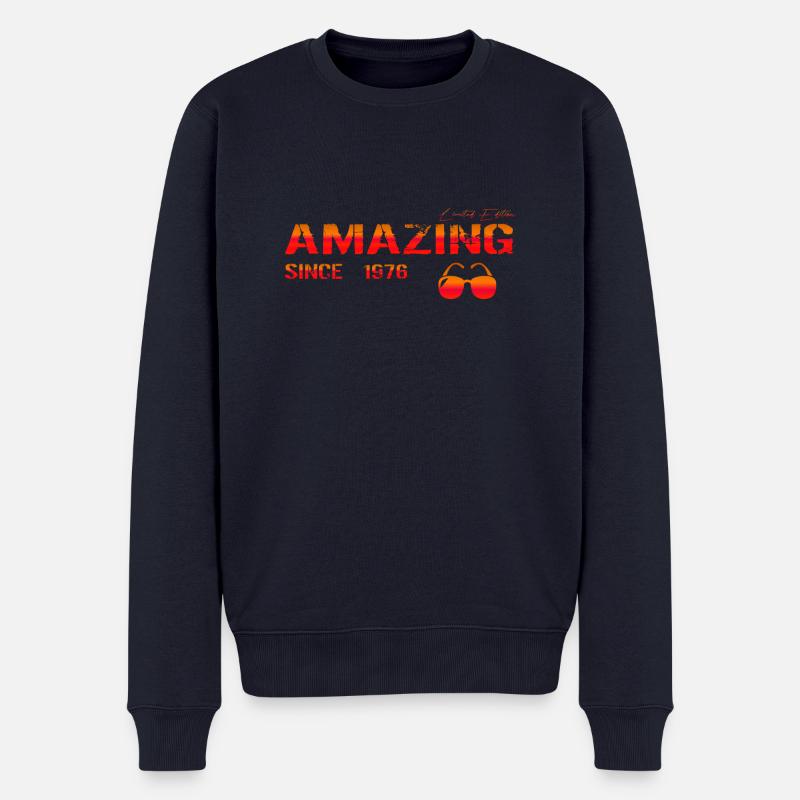 Amazing since 1976 - Männer Premium Bio Pullover - Navy
