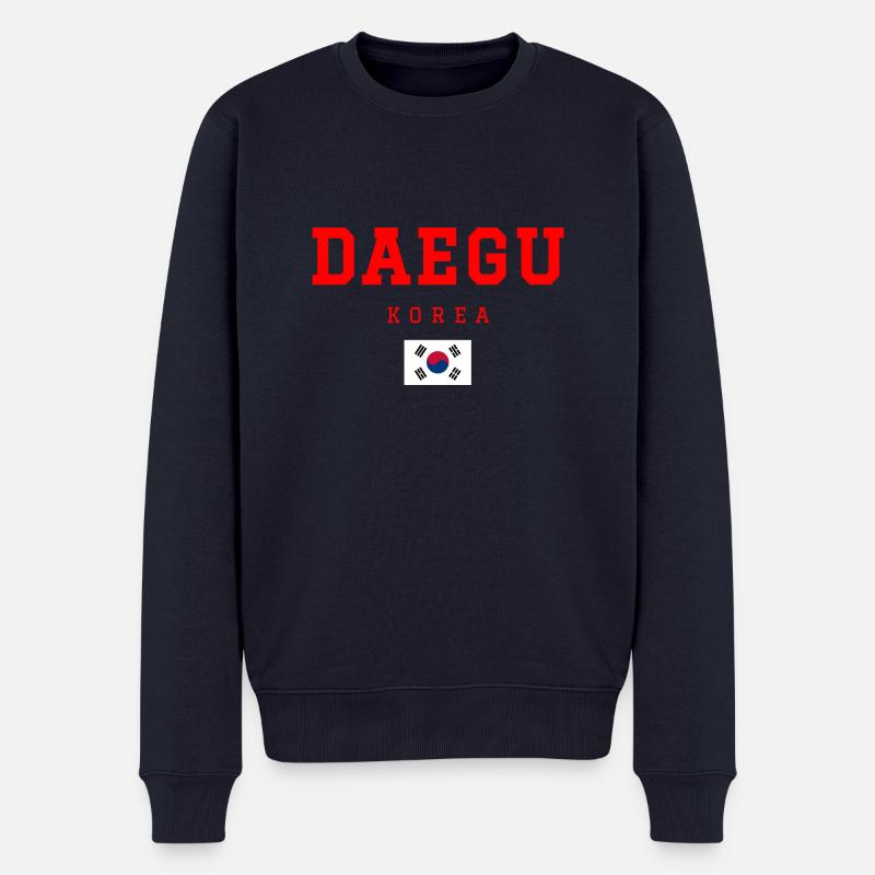 Daegu Korea - Männer Premium Bio Pullover - Navy
