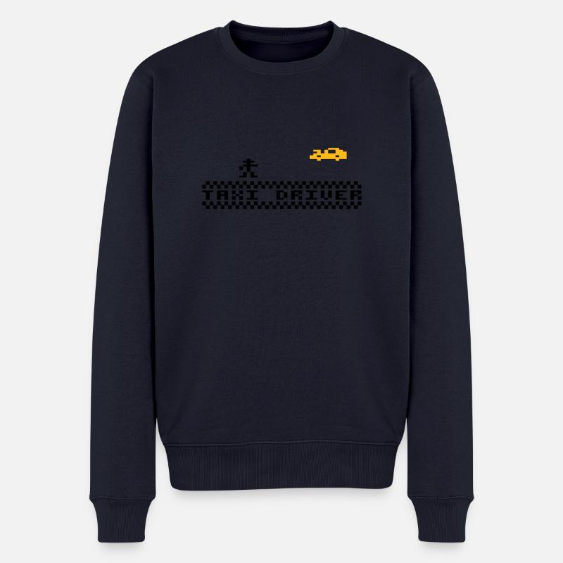 Taxidriver - Männer Premium Bio Pullover - Navy
