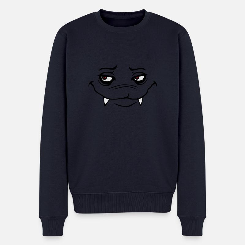 monster - Männer Premium Bio Pullover - Navy
