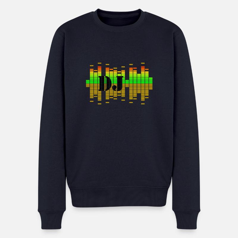 dj - Männer Premium Bio Pullover - Navy