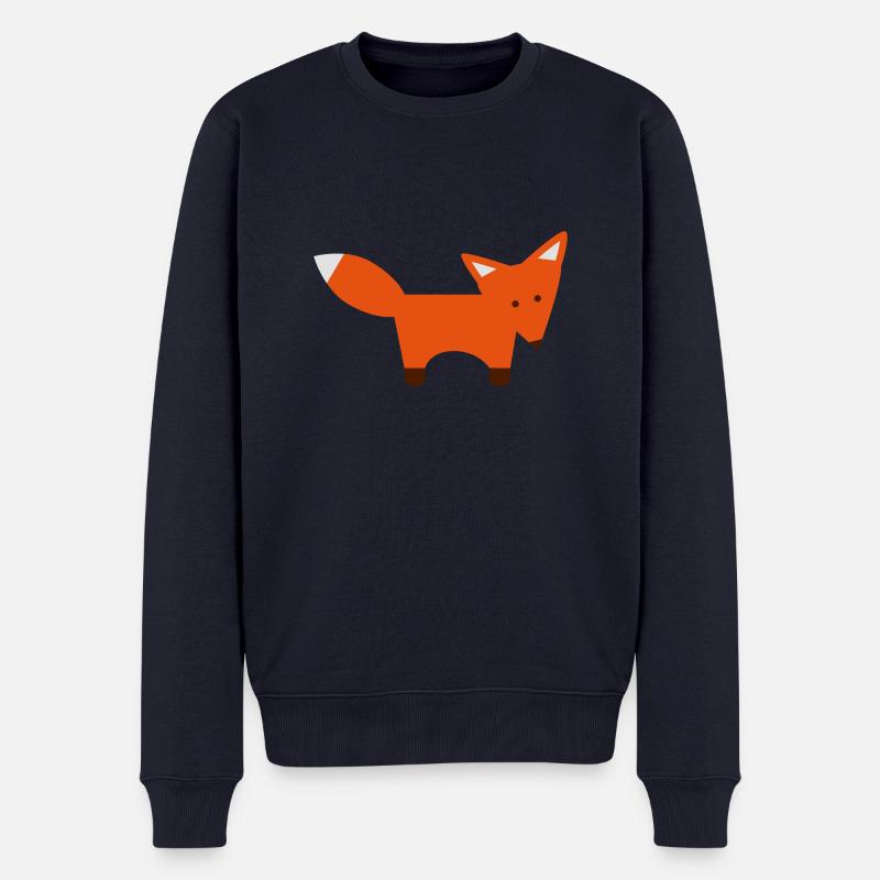 Fuchskind - Männer Premium Bio Pullover - Navy