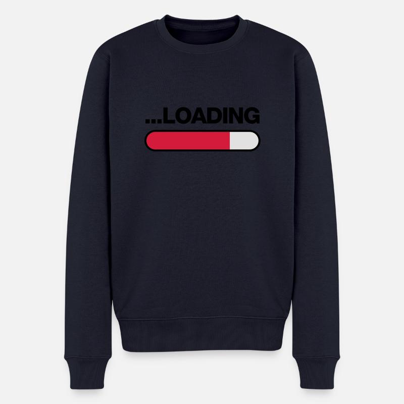 loading - Männer Premium Bio Pullover - Navy