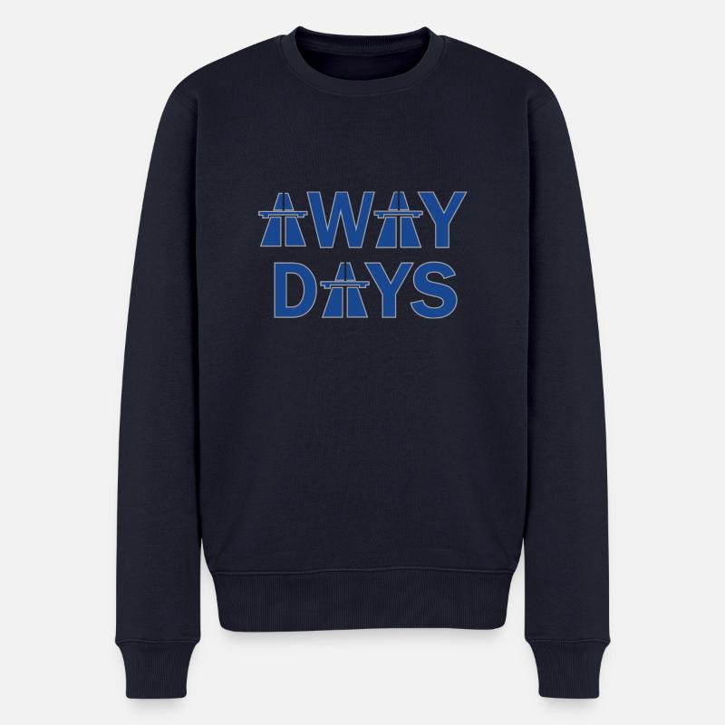 Away Day Blau - Männer Premium Bio Pullover - Navy