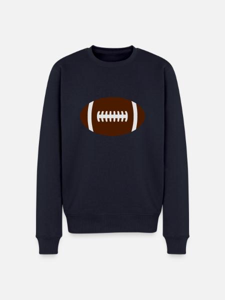 rugby ball - Men's Premium Organic Jumper - navy