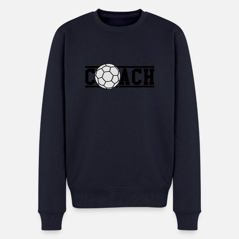 Handball Coach - Männer Premium Bio Pullover - Navy