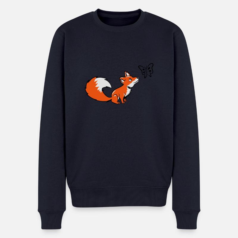 Fuchs papillon petite douce - Pull Premium bio Homme - bleu marine