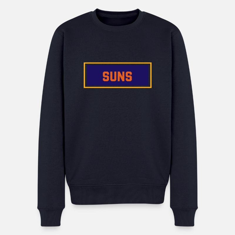 Sonnen - Männer Premium Bio Pullover - Navy