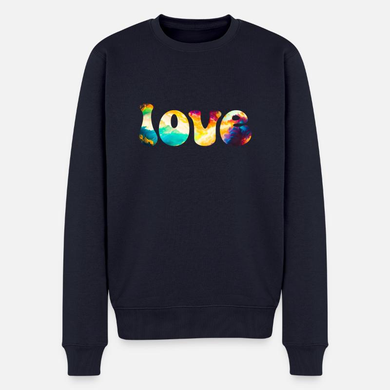 Amour - Pull Premium bio Homme - bleu marine