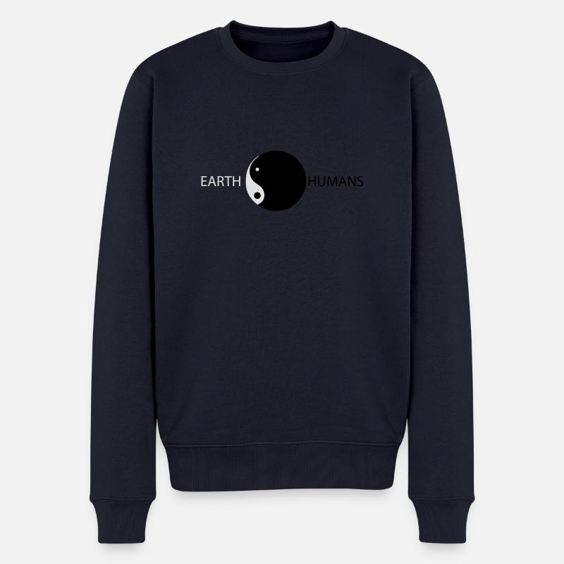 Yang - Männer Premium Bio Pullover - Navy