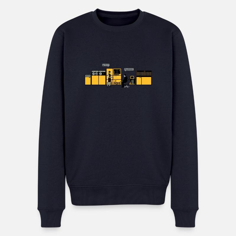 Retrotech - Männer Premium Bio Pullover - Navy