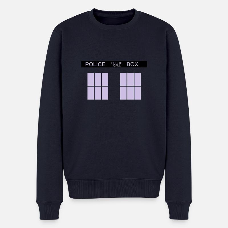 Tardis - Männer Premium Bio Pullover - Navy