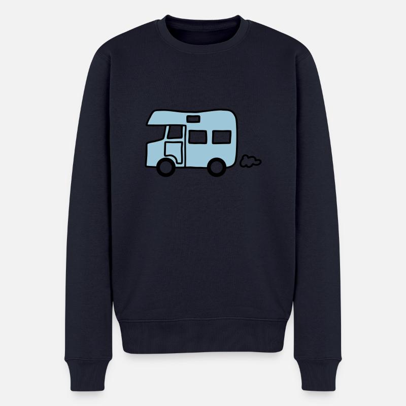 Wohnmobil - Caravan - V2 - Männer Premium Bio Pullover - Navy