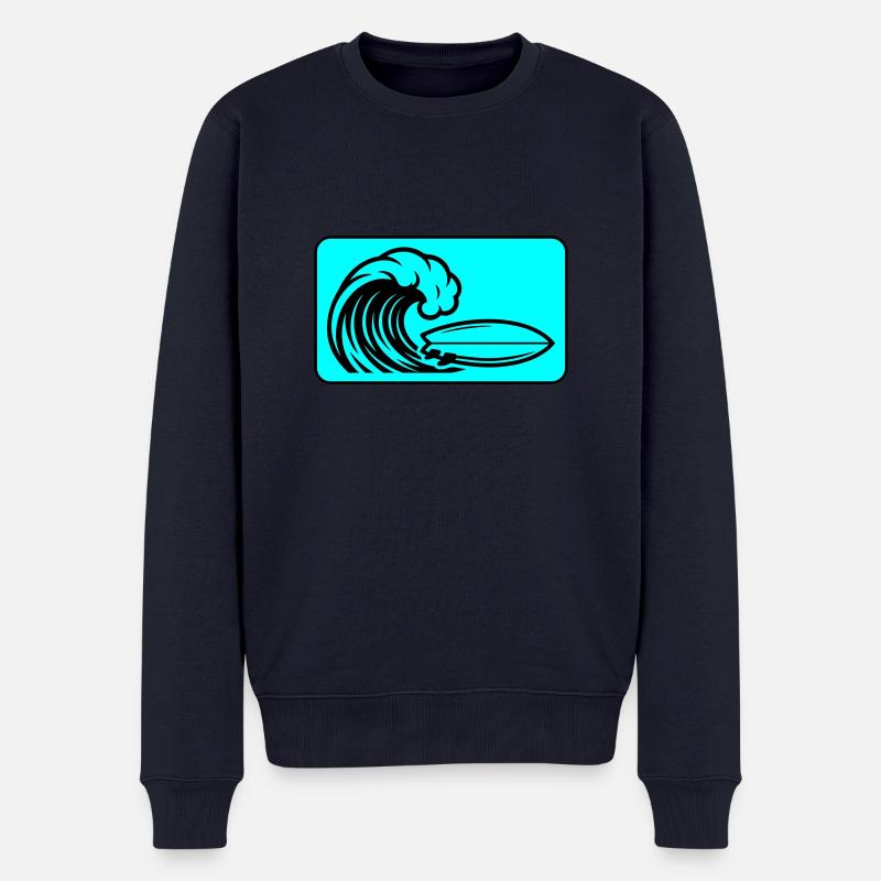 Planche de surf Wave - Pull Premium bio Homme - bleu marine