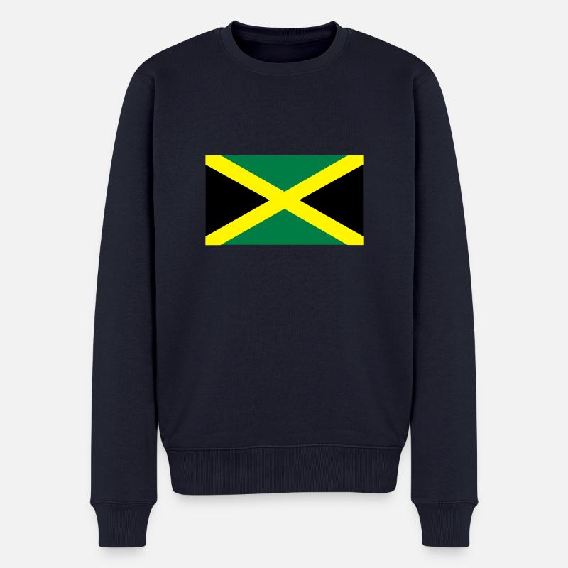 Jamaika - Männer Premium Bio Pullover - Navy
