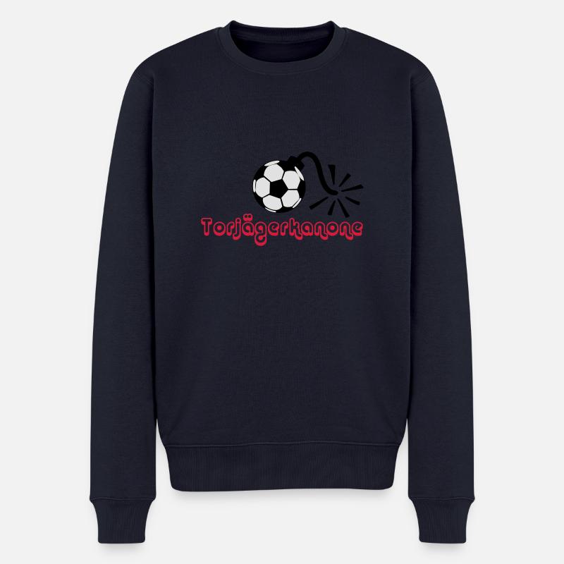 torjägerkanone - Männer Premium Bio Pullover - Navy