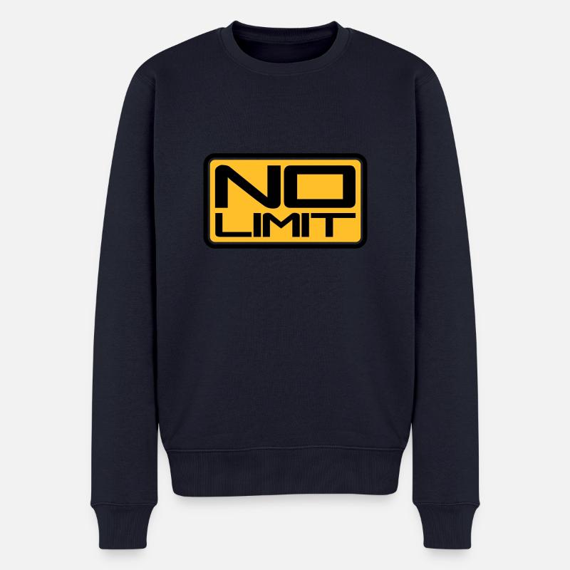 No Limit Shield - Männer Premium Bio Pullover - Navy