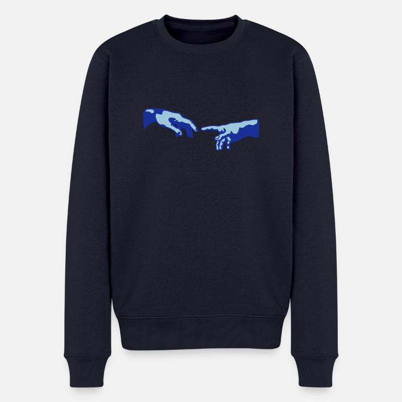 main de dieu - Pull Premium bio Homme - bleu marine