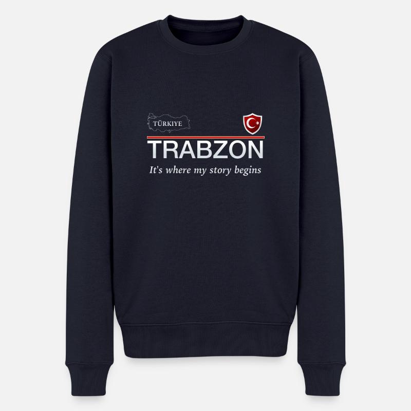 Trabzon - Männer Premium Bio Pullover - Navy