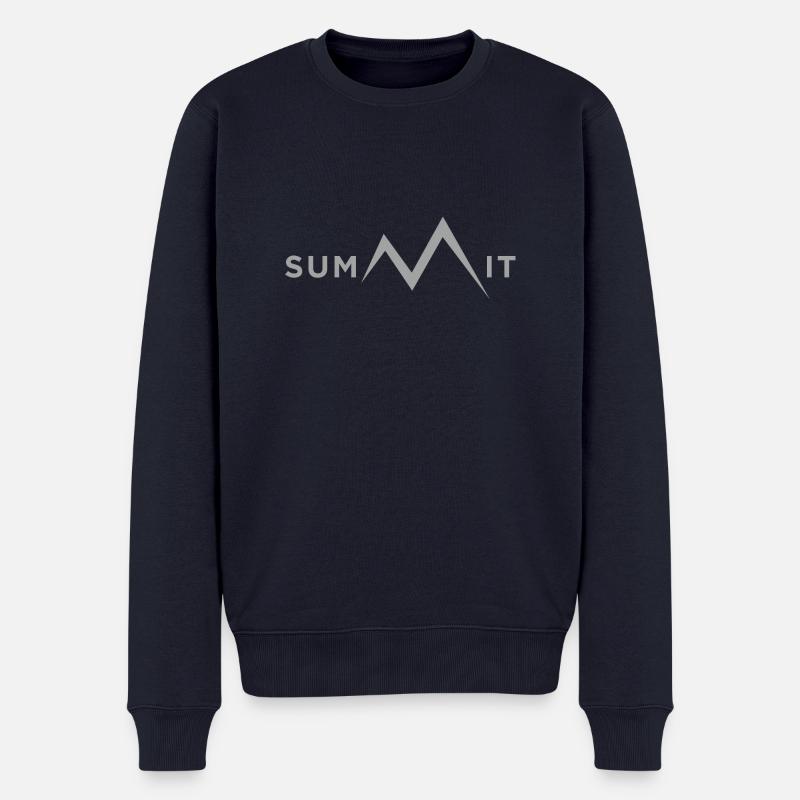 Gipfel - Männer Premium Bio Pullover - Navy