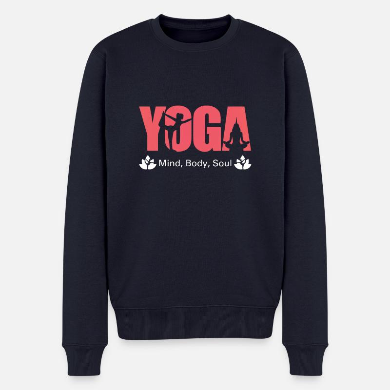 yoga - Pull Premium bio Homme - bleu marine