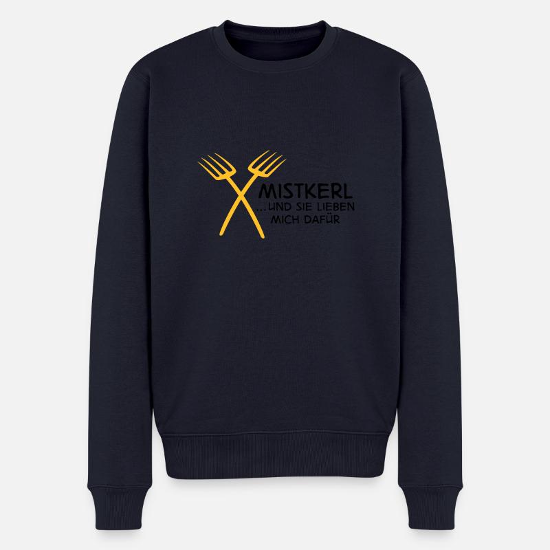 Mistkerl - Männer Premium Bio Pullover - Navy